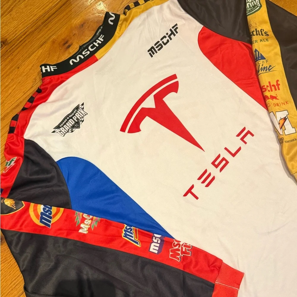 MSCHF Tesla Racing Long Sleeve Jersey size M/L - Picture 2 of 5